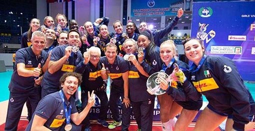 Volley, Mondiali U18: la igorina Bolzonetti argento con l'Italia