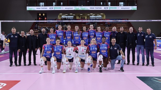 Igor Volley in campo contro Bergamo