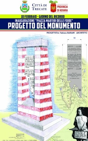 Trecate: intitolazione di un piazzale ai "Martiri delle Foibe"