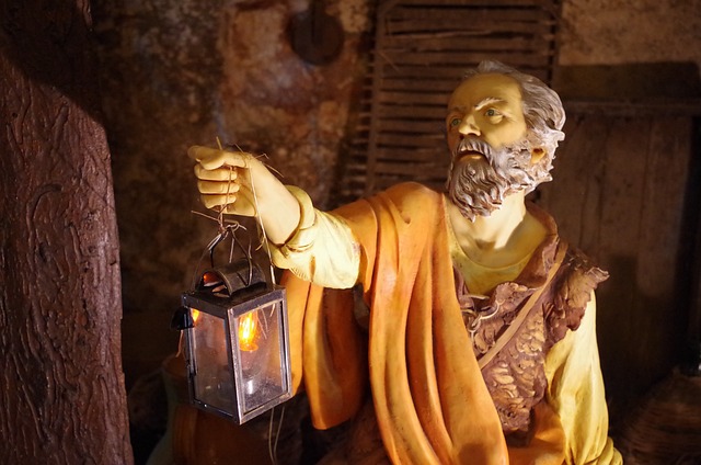 Duo di zampognari a Veveri la notte di Natale
