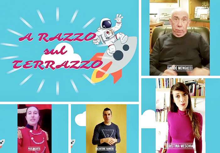 Appuntamento alle 17,30 con “A razzo sul terrazzo”, lo show di Mirko Zullo che racconta la quarantena dei vip