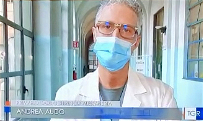 Prima operazione al mondo al cuore per un malato di coronavirus, protagonista il medico ossolano Andrea Audo