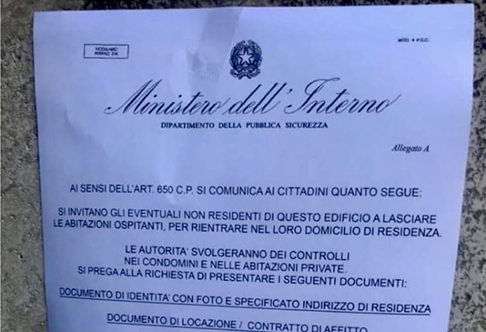  Ladri sciacalli: falso avviso di lasciare le abitazioni ospitanti per entrare indisturbati a rubare