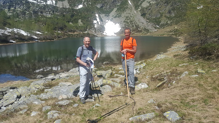Gianpaolo Fabbri ci accompagna al Lago d'Andromia. Foto