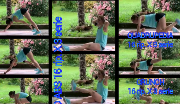 Restiamo in forma! Ecco il videollenamento total-body, senza l'utilizzo di attrezzi, di Marta Fovana