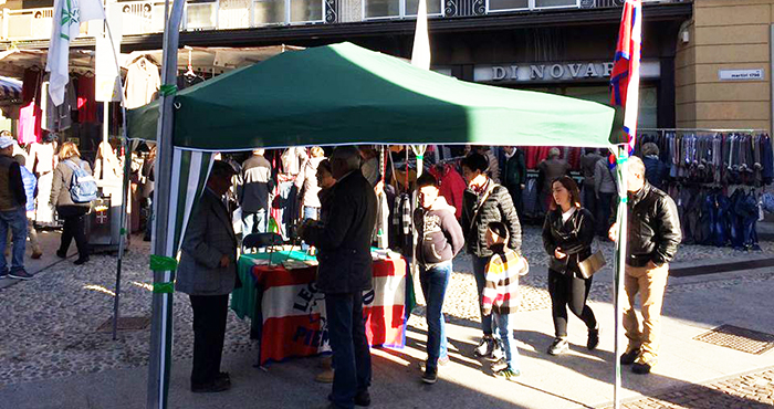 Sabato gazebo della Lega in tutto il Piemonte: tesseramento e firme contro sanatoria per clandestini e cartelle Equitalia