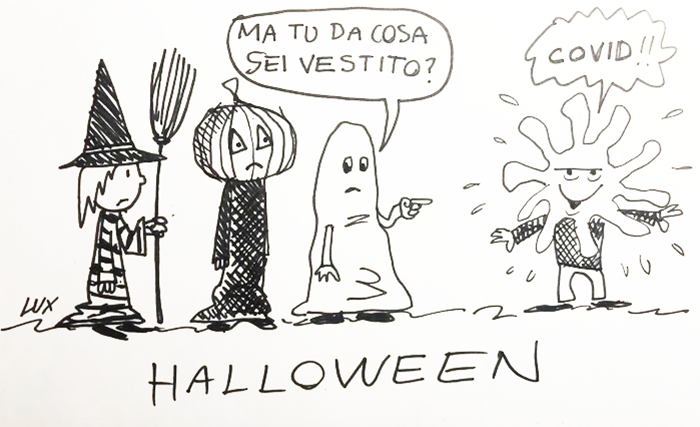 I nuovi costumi di halloween nella nuova vignetta di Carlo Lux