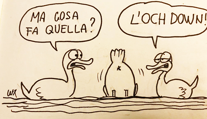 Il lockdown nella nuova vignetta di Carlo Lux