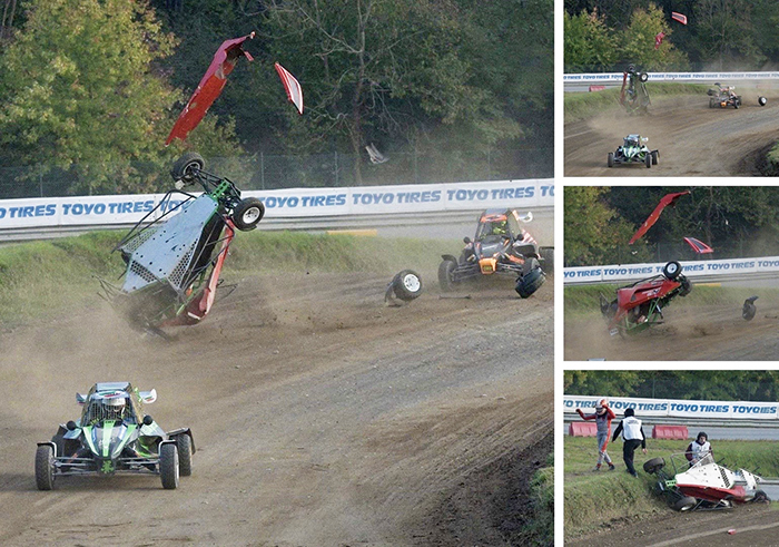 Spettacolo al Campionato Italiano Rallycross di Maggiora. Foto