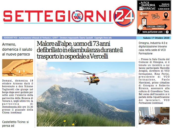 Settegiorni24! Da oggi in produzione il nostro bisettimanale d'informazione locale