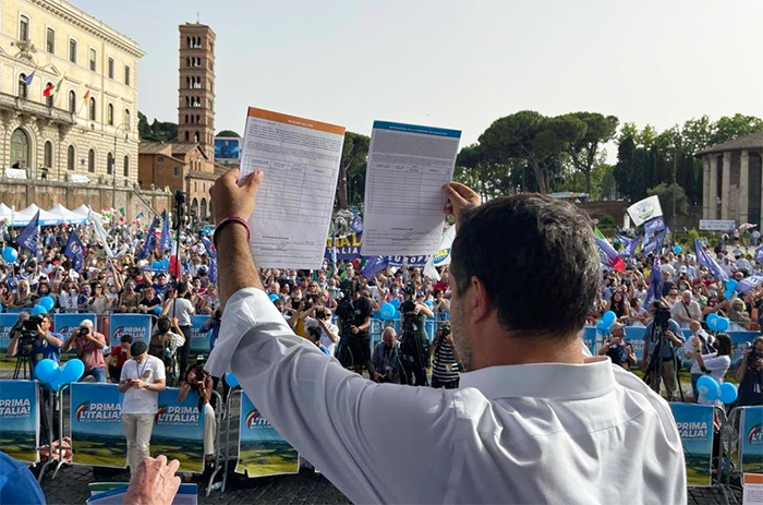 Lega, nel week end al via la raccolta firme per i Referendum sulla Giustizia: 136 banchetti in tutto il Piemonte
