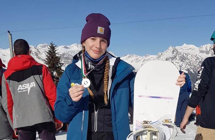 Francesca Giacometti del Centro agonistico Domobianca vice campionessa di snowboard cross