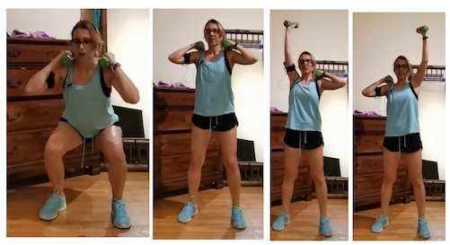 Allenamento di tonificazione con i pesetti, nuova videolezione di Marta Fovana