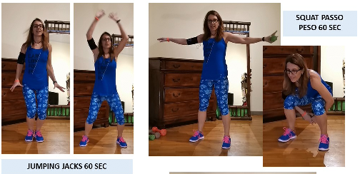 Restiamo in forma con Marta Fovana ed il nuovo videoallenamento con ripetizioni in 60 secondi