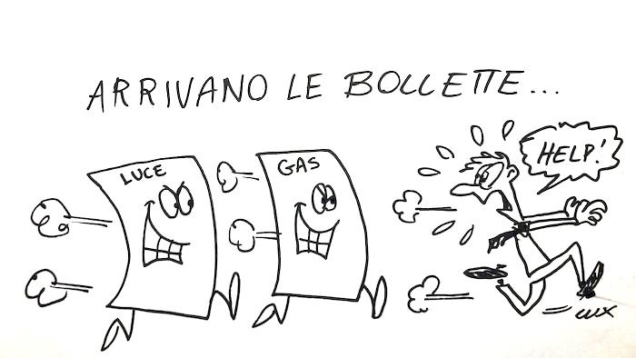 La vignetta di Lux: quando arrivano le bollette...
