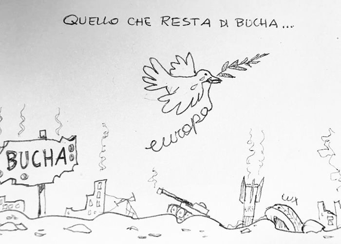 La tragedia di Bucha vista da Carlo Lux
