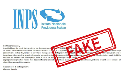 False email dell'Inps: occhio alla truffa 