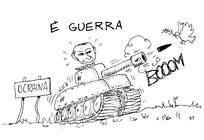 Putin e la guerra in Ucraina: la vignetta di Lux 