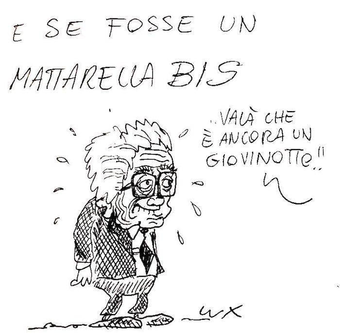 La vignetta di Lux: e se arrivasse il Mattarella bis?