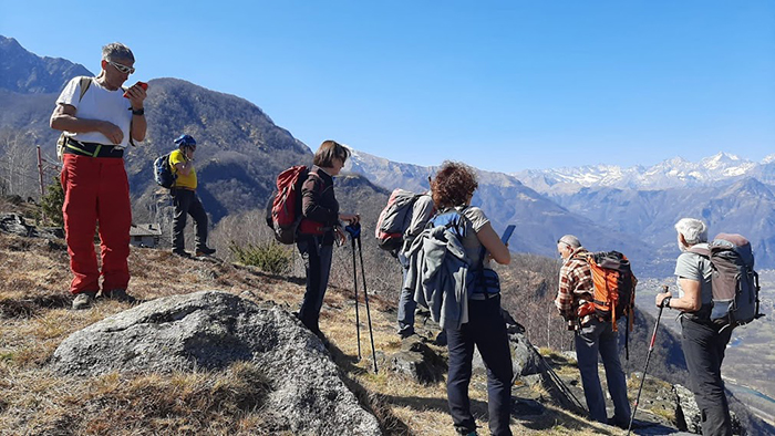 Con Gianpaolo Fabbri in gita all'alpeggio panoramico de La Tagliata. Foto