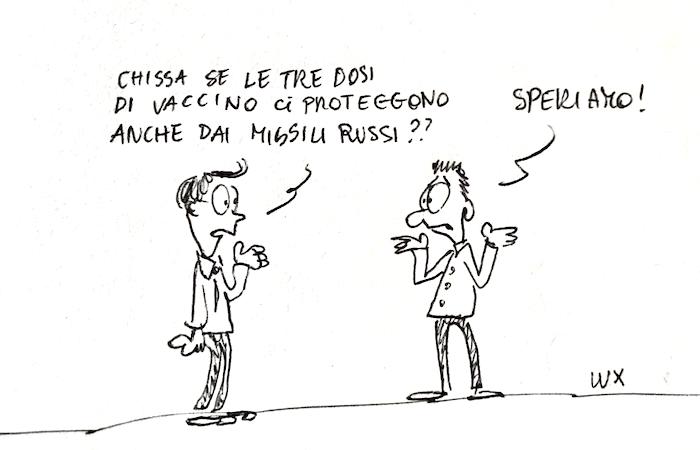 La vignetta di Lux: guerra, missili e vaccini 