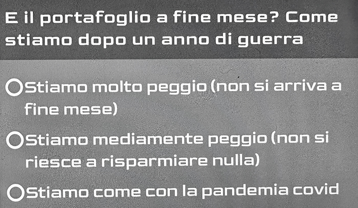 E il portafoglio a fine mese? Votate il sondaggio News24 dopo un anno di guerra