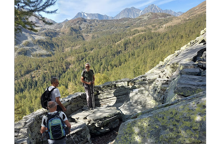 In gita ai fortini militari dell'alta Val Bognanco con Gianpaolo Fabbri. Foto