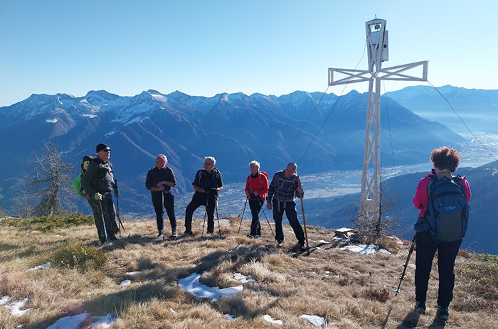 Con Gianpaolo Fabbri affrontiamo la salita per la Cima Lariè