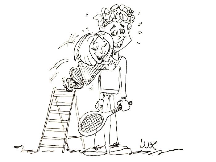 La vignetta dell'arch. Lux: un incontro in quota