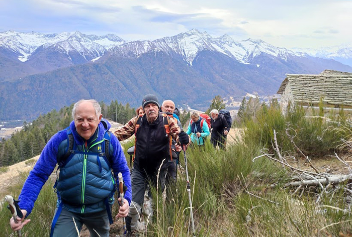 Gianpaolo Fabbri in gita in Vigezzo: alla Cima Piana Colma. Foto