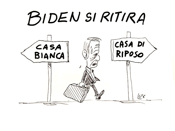 La vignetta di Carlo Lux: Biden cambia casa 