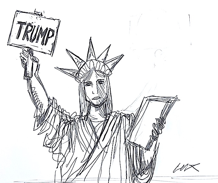 La vittoria di Trump per la vignetta dell'architetto Lux