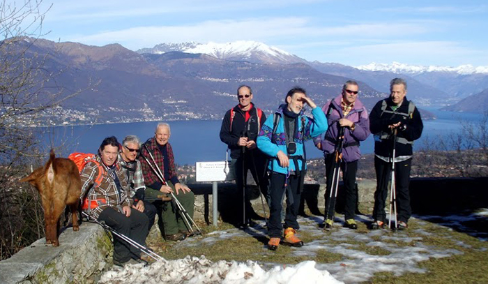 In gita ai Pizzoni di Laveno con Gianpaolo Fabbri. Foto