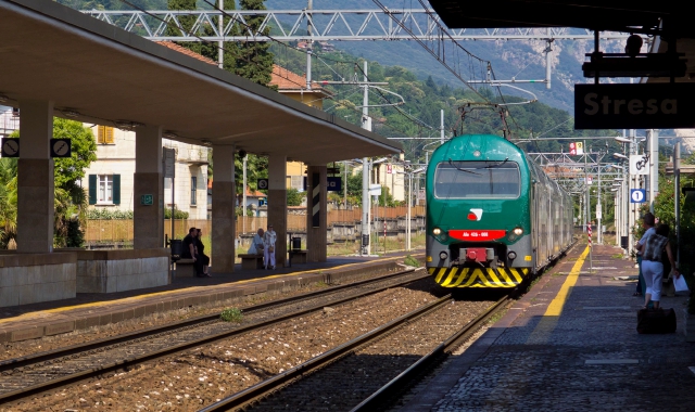 Forte vento sul Verbano, rami sui binari: treni in ritardo