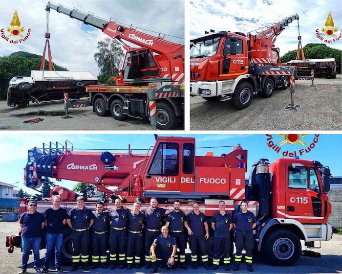 Vigili del Fuoco: un addestramento speciale per l'autogru