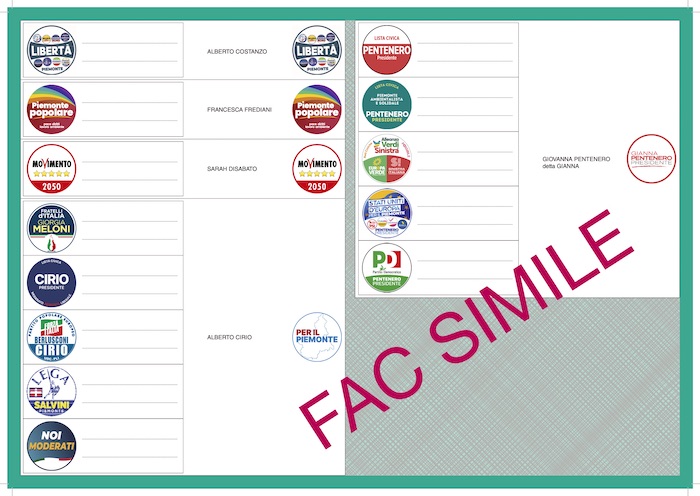 Elezioni regionali: la scheda, come si vota 