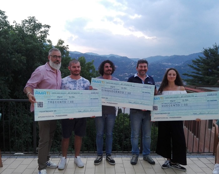 I premiati del concorso fotografico "Lago d'Orta e dintorni". Foto