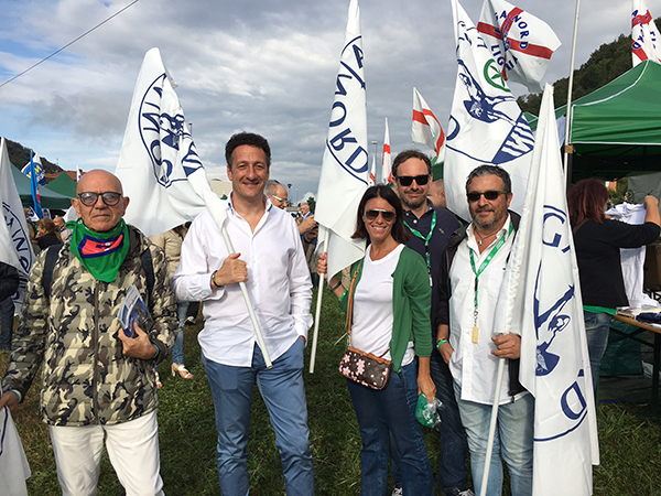 Anche il sindaco Alberto Gusmeroli al raduno di Pontida - videointervista