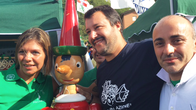 Salvini a Pontida ricorda i partigiani ossolani e la carta di Chivasso - video e foto