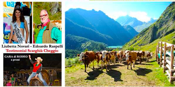 Raspelli torna in Antrona per marchiare il Cheggio, con lui Liubetta Novari, candidata a Miss Mondo