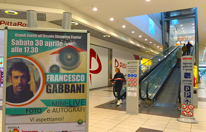All'Ossola Shopping Center sabato arriva Francesco Gabbani, vincitore con “Amen” delle nuove proposte di Sanremo