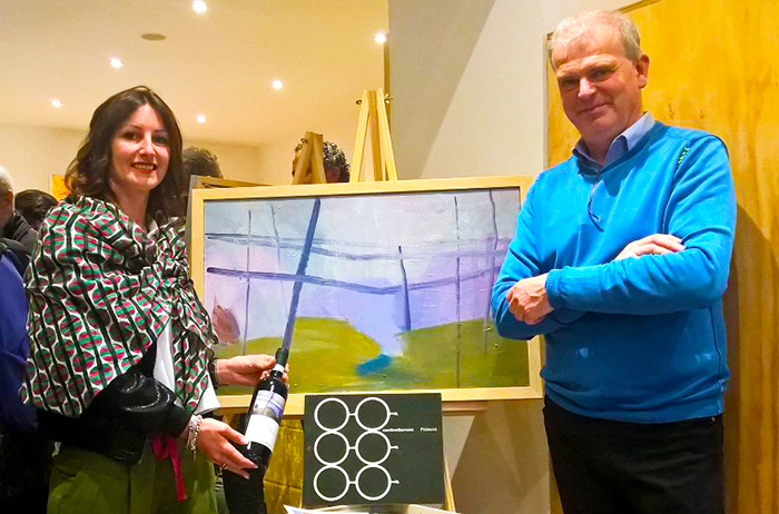 Ecco il prelibato “Prunent 2013” di Garrone. L'etichetta del vino ossolano dell'artista Graziana Piantanida