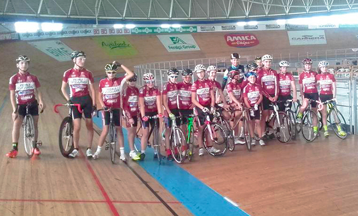 Il Pedale Ossolano Idroweld in pista con Filippo Ganna