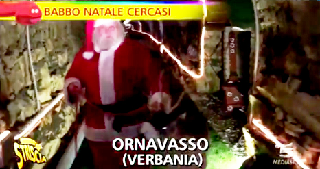 La grotta di Babbo Natale di Ornavasso a Striscia la Notizia