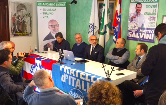 “Non basta una cena con Cirio”. Lega e FdI- An candidano Luigi Contessi a sindaco di Domo. Videointerviste