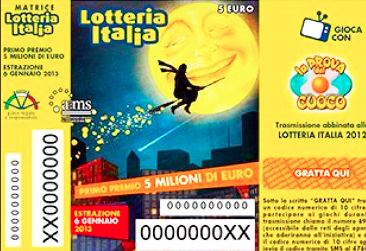 Lotteria Italia: a Domo un biglietto vincente da 25 mila euro