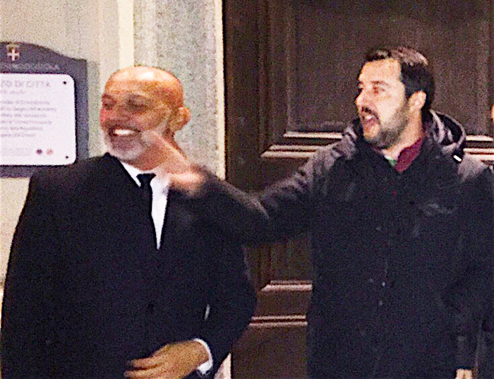 Salvini lancia Luigi Contessi candidato della Lega a Domo. Foto e video