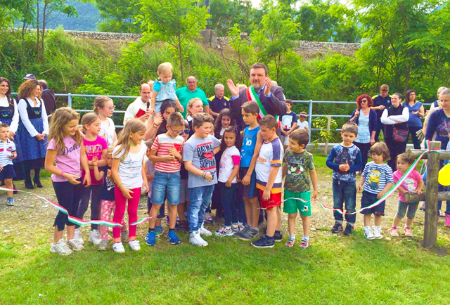 Inaugurato il Parco giochi dedicato a padre Michelangelo. Fotogallery