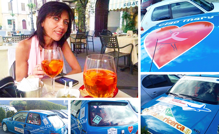Un rally per celebrare l'amore verso la moglie morta e promuovere la prevenzione oncologica. Gattoni al Valli per Marilena Zaninetti