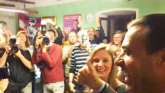 E' festa nel centro destra per la vittoria di Lucio Pizzi: “Grazie dell'onore, non vi deluderò!”. Video